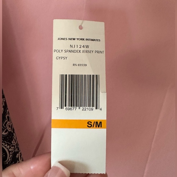 Jones New York Cotton Feel Paisley Print Robe- S/M - Picture 10 of 13